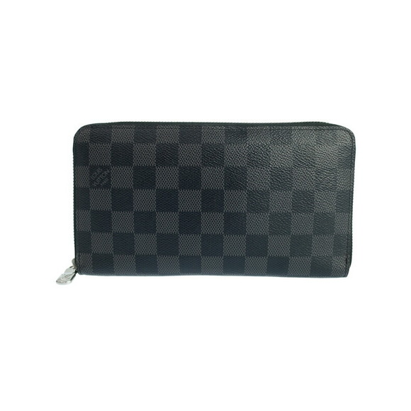 Louis Vuitton Case Travel Black NM Damier Zippy Graphite Organizer - Picture 1 of 8